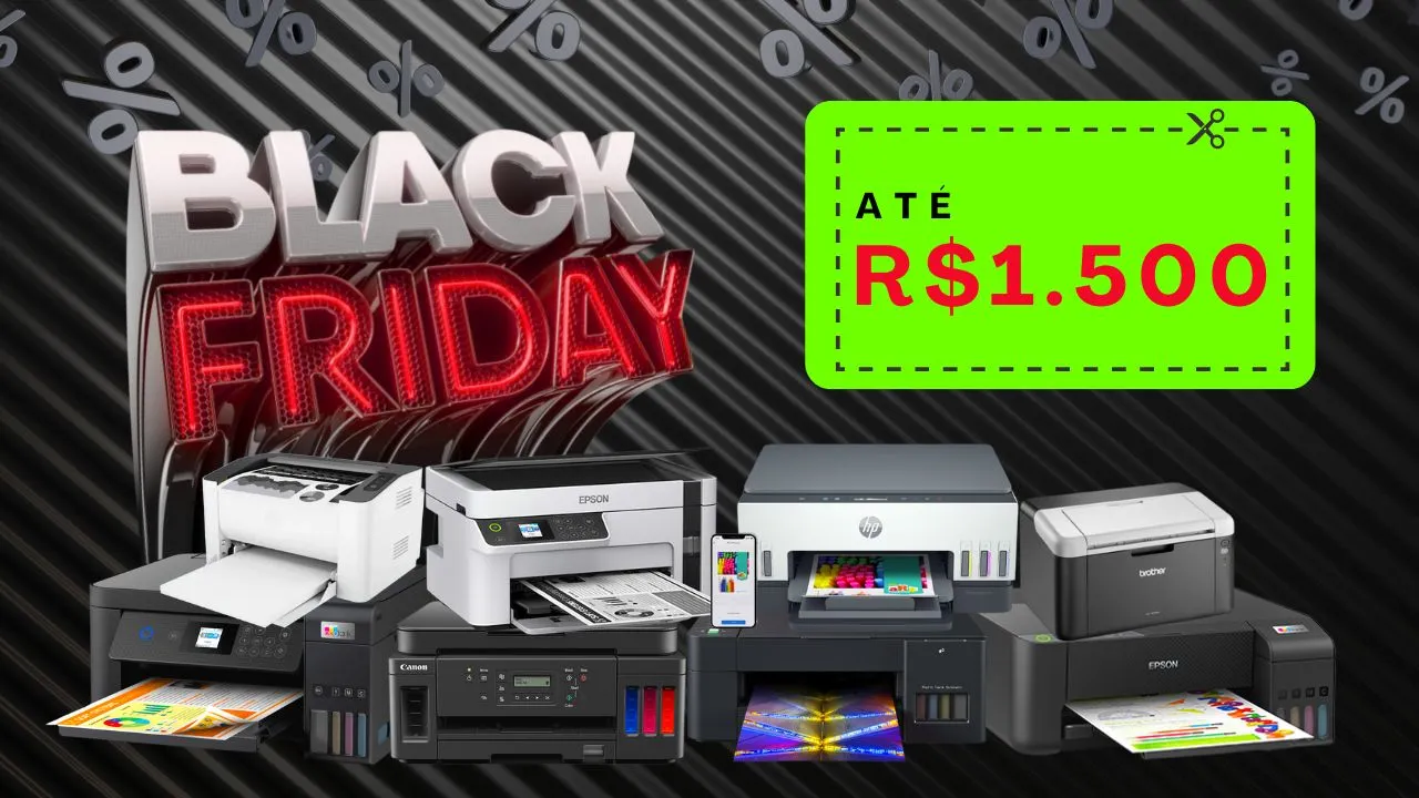 Black Friday: seleção de impressoras abaixo de 1500 reais