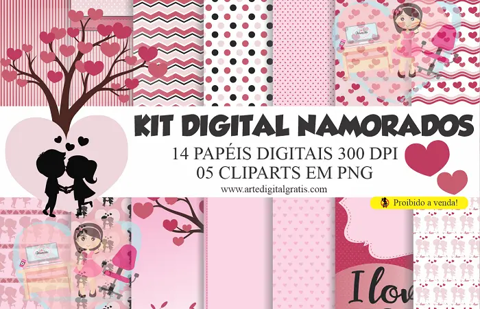 Kit Dia dos Namorados Perfeito (DIY - Namorada Criativa) 